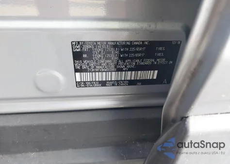 2019 Toyota Rav4 Le from USA, damaged, VIN 2T3H1RFV9KW003968